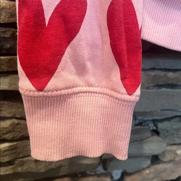 Hanna Andersson -Pink Heart Kids Zip up hoodie w Pockets! - Picture 5 of 9